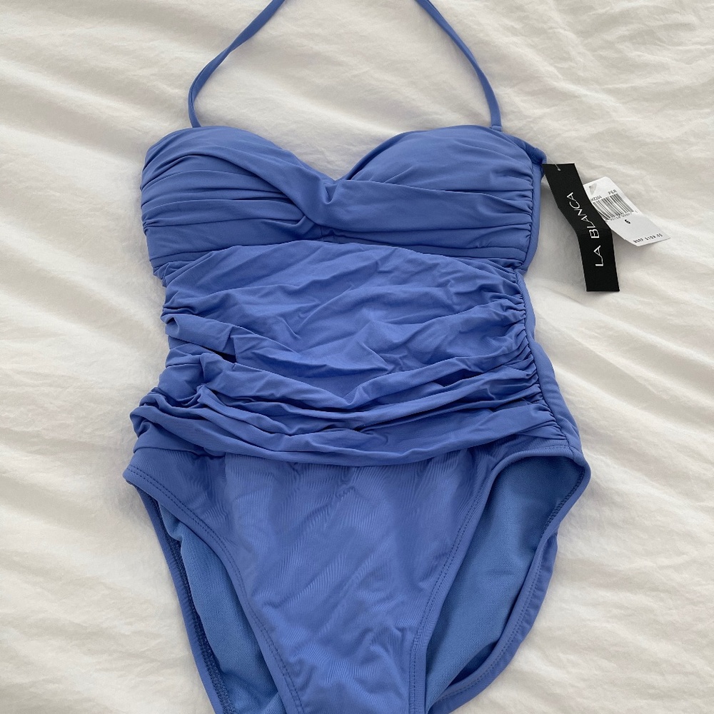 La Blanca Bandeau One-Piece Swimsuit